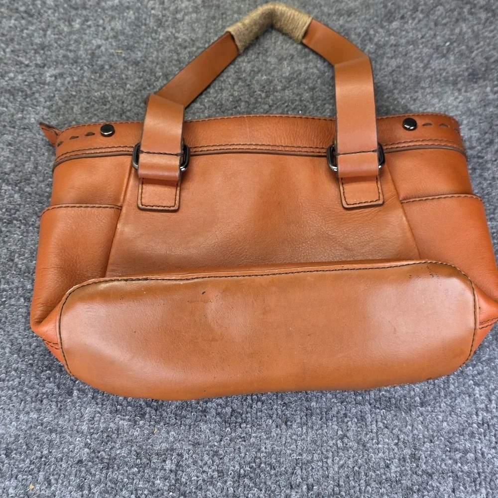 St John's Bay Genuine Leather Hobo Shoulder Bag Rich burnt orange terracotta